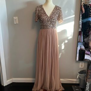 MAYA DELUXE (Tall) — sequined/flowy dress